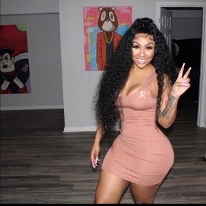 Gsuwoo Nude Painted Dress